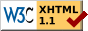 Valid XHTML 1.1.